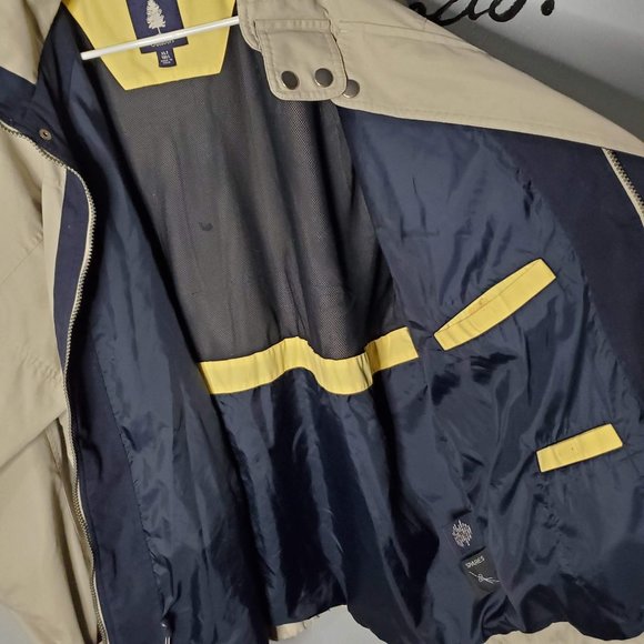 Roundtree & Yorke Beige All Weather Jacket w/ Hood, XL - Picture 3 of 11